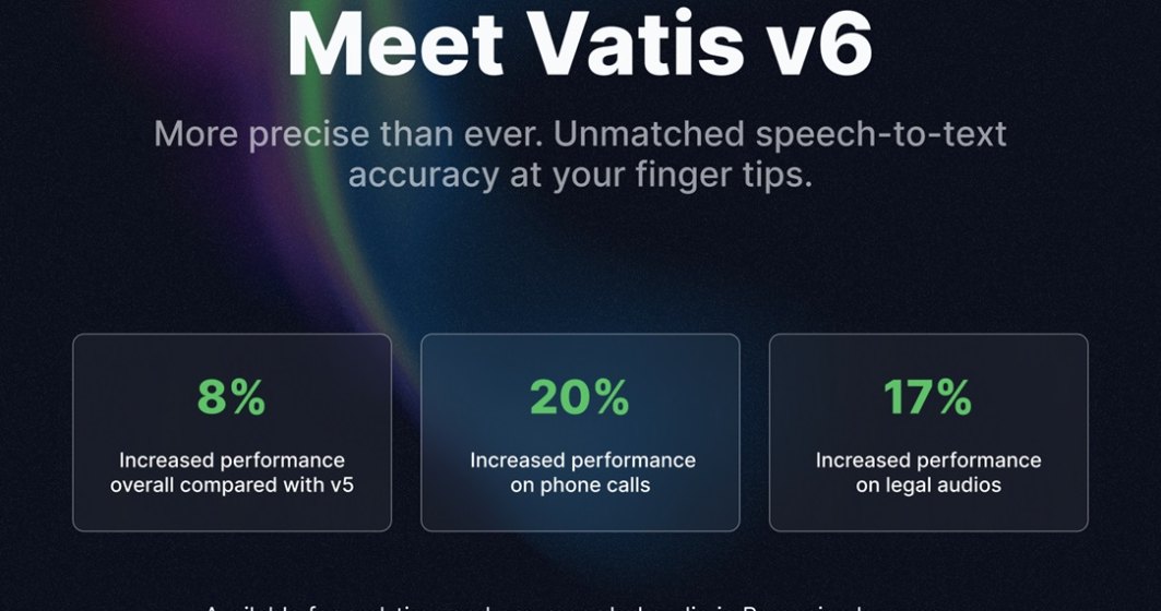 Vatis Tech anunță rezultatele noii versiuni ale soluției de transcriere pe bază de AI