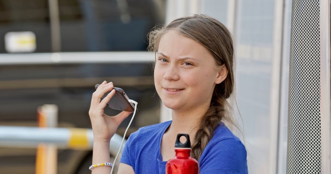 Greta Thunberg protesteaza alaturi de mii de alti tineri la Lausanne impotriva schimbarilor climatice