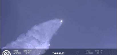 VIDEO: SpaceX a lansat din nou uriașa rachetă Starship. Eșec la încercarea de...