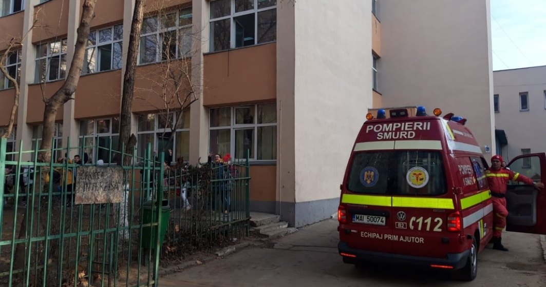 Scoala din Bucuresti, evacuata din cauza unui gaz toxic