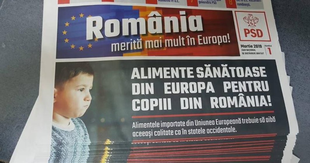 Posta Romana, campanie platita pentru PSD: Pliante alaturi de pensie