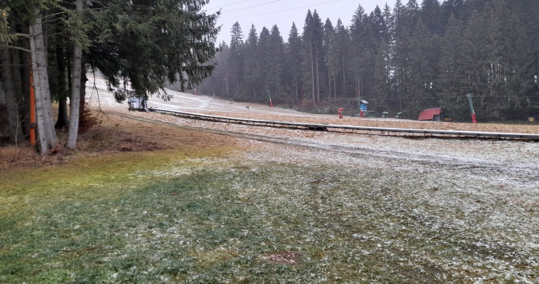 Sezonul de schi, compromis din cauza vremii?! Singura pârtie pe care se schiază în Poiana Brașov