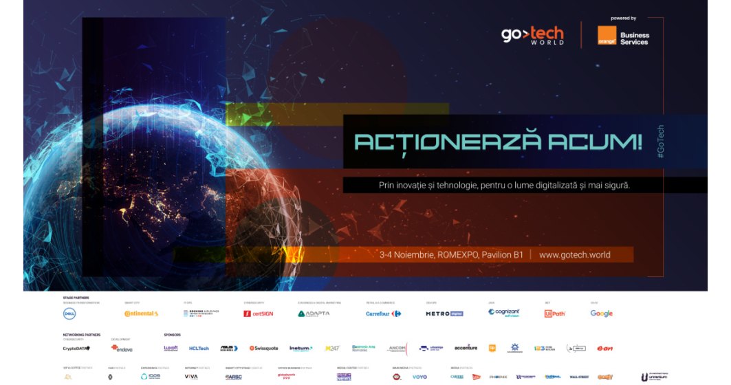 Soluții de ultimă generație, prezentate pe 3 și 4 noiembrie, la GoTech World