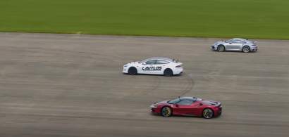 VIDEO | Tesla Model S Plaid spulberă un Ferrari SF90 și Porsche 911 Turbo S...