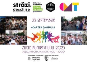 Noaptea Dansului la Zilele Bucureștiului, pe 23 septembrie, în fața Muzeului...