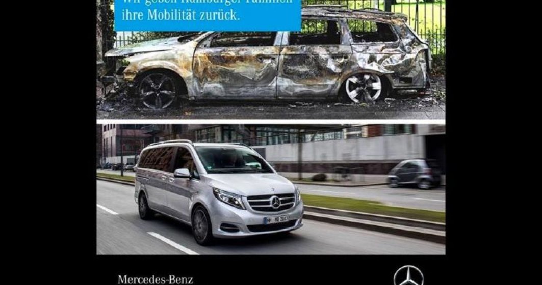 Mercedes-Benz ofera masini familiilor afectate de actele de vandalism de la Summit-ul G20