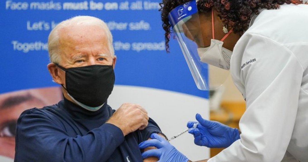 Joe Biden va primi luni a adoua doză de vaccin anti-COVID-19