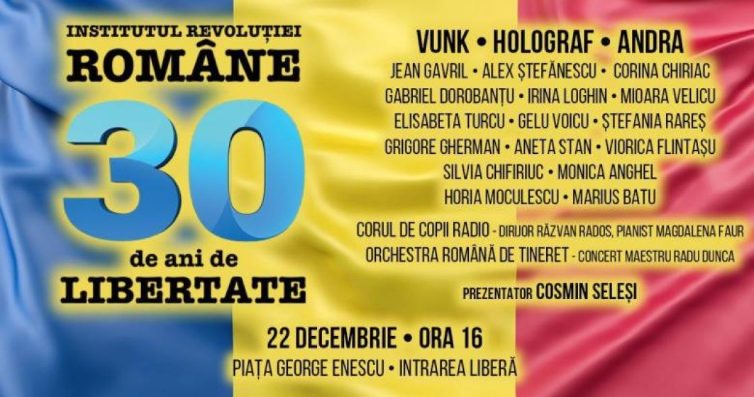 Concertul de 100.000 euro organizat de Institutul Revolutiei Romane a fost anulat. Organizatiile civice: "Jignire adusa memoriei eroilor"