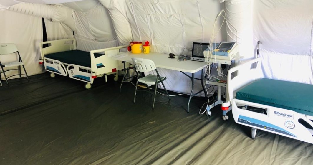 GALERIE FOTO | Sistem modular în care pot fi trataţi 50 de pacienţi cu forme uşoare şi medii de COVID-19, la Timișoara