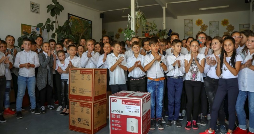 Peste 100.000 de copii si varstnici din Romani au apa calda dupa donatiile Ariston
