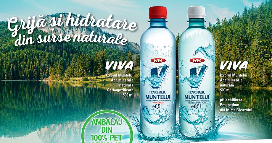 (P) OMV extinde gama de produse VIVA cu Apa Minerală Naturală VIVA Izvorul Muntelui