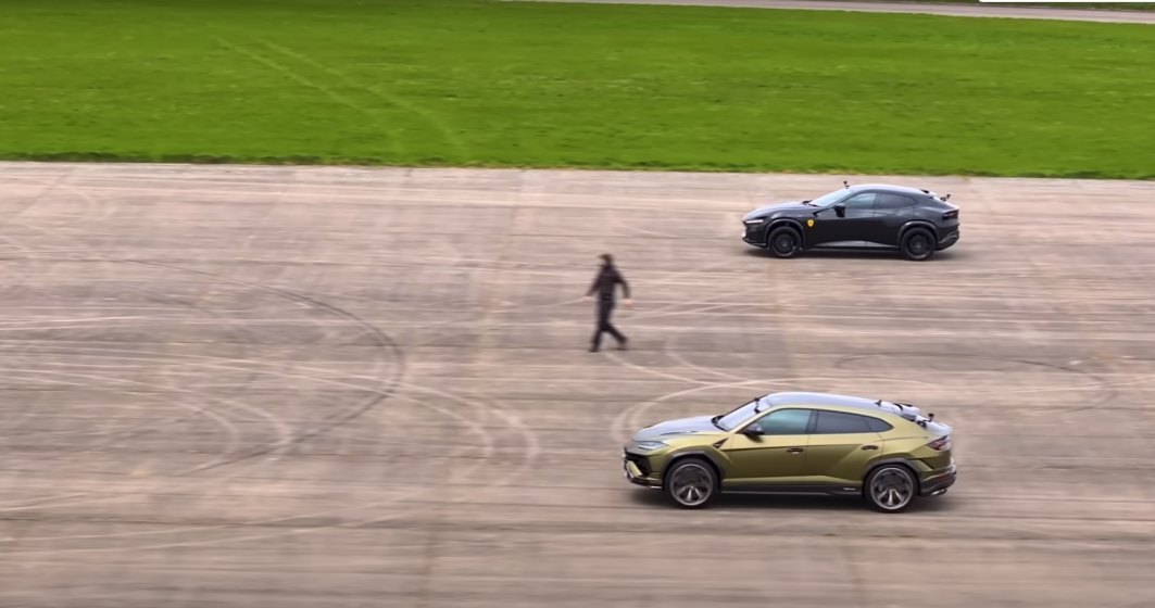 VIDEO | Ferrari vs. Lamborghini, faza pe SUV-uri: Care este mai rapid dintre Purosangue și Urus