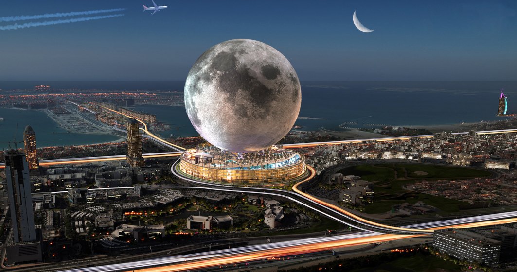 FOTO | VIDEO - Un hotel în formă de Lună ar putea fi construit în Dubai - investiție de 5 miliarde de dolari