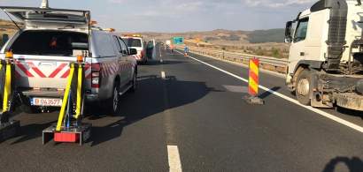 Autostrada Orastie-Sibiu are NOI probleme: Viteza redusa la 60 km/h