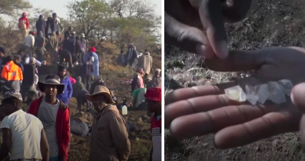 VIDEO | Un sat african invadat de mii de vânători de diamante!
