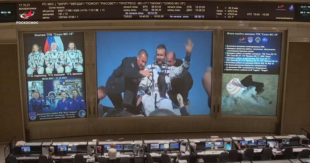 Echipajul rusesc care a realizat primul film în spațiu a revenit pe Terra