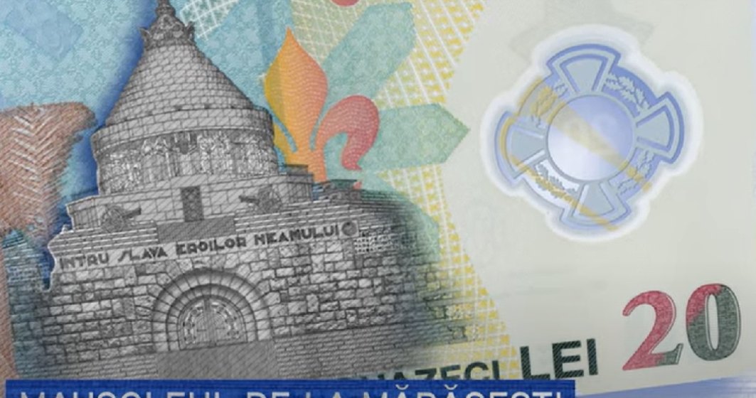 VIDEO | BNR a produs un montaj de prezentare a noii bancnote de 20 de lei cu Ecaterina Teodoroiu