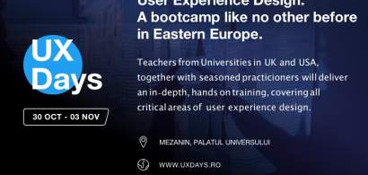 (P) UX Days, primul bootcamp intensiv de User Experience din Romania, are loc...