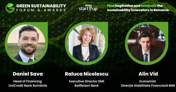 Green Start-Up Sustainability Forum & Awards 2023: cum finanțăm afacerile verzi