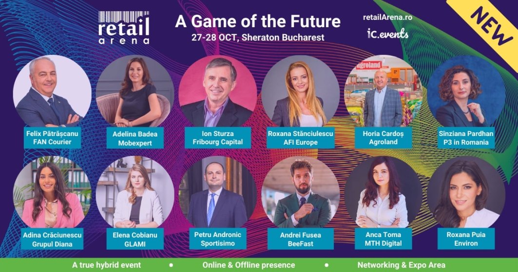 Speakeri noi la retailArena: A Game of the Future - cele mai cunoscute nume din online și offline urcă pe scena evenimentului