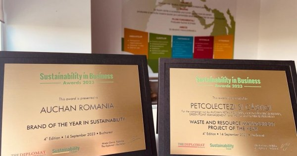 Auchan România, desemnat și în 2023 Brandul Anului în Sustenabilitate în...