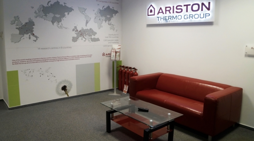 In vizita la Ariston Thermo Romania SSC, un birou spatios conectat in acelasi timp cu peste 10 tari