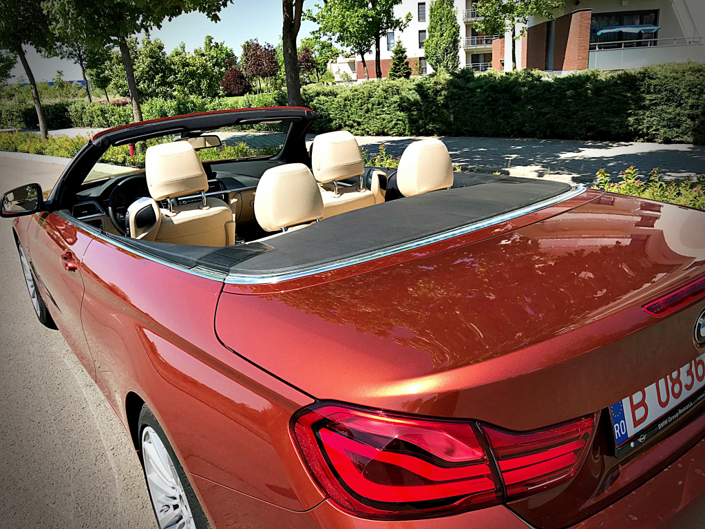 Test drive: BMW Seria 4 Cabriolet facelift, o decapotabila extravaganta