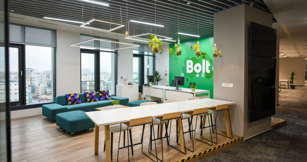 Birou de companie: cum arata sediul platformei de ride sharing Bolt din Bucuresti