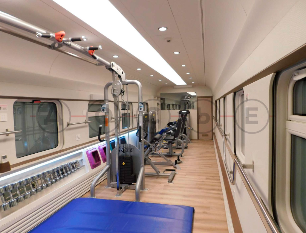 [Galerie FOTO] În interiorul trenului de lux al lui Putin, dotat cu o ”cameră anti-îmbătrânire”