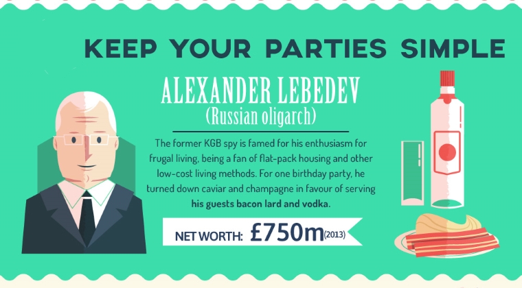 Alexander Lebedev - tine petreceri simple nu fastuoase