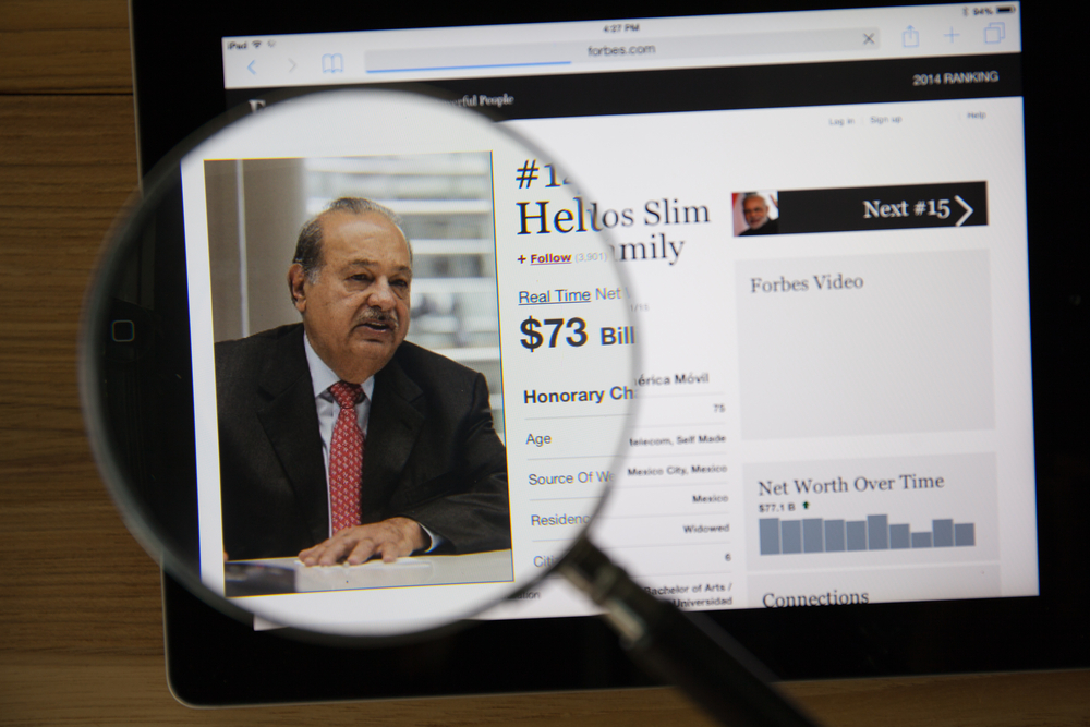 5. Carlos Slim Helu - 61 miliarde dolari