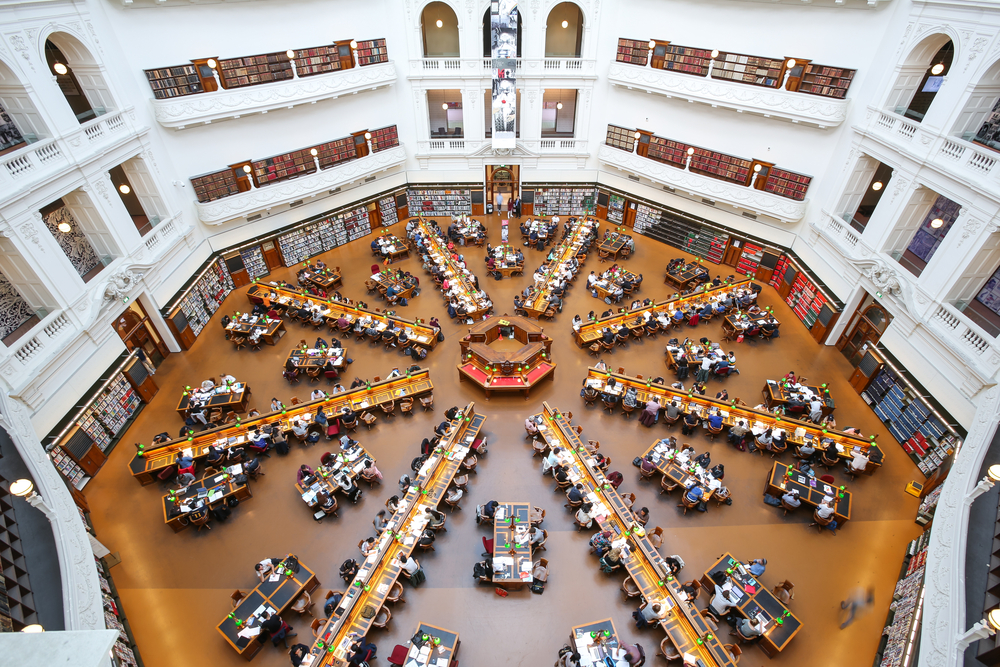 8. Biblioteca de stat La Trobe din Melbourne, Australia