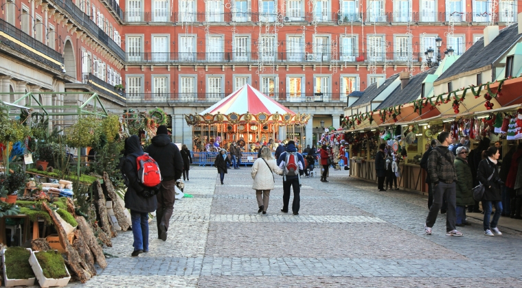 Mercado de Navidad - Madrid, Spania