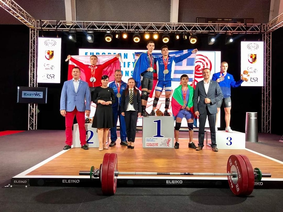 Tiberiu Donose și Iulian Diaconu - aur la Campionatele Europene de Haltere Juniori