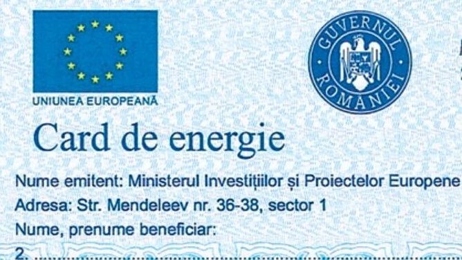 A început tipărirea cardurilor de energie. Când se distribuie, când intră banii pe ele, cum se folosesc cardurile de energie