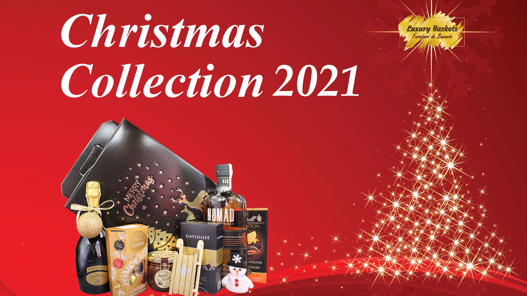 LuxuryBaskets.ro lansează colecția de Coșuri Cadou Gourmet Crăciun 2021!