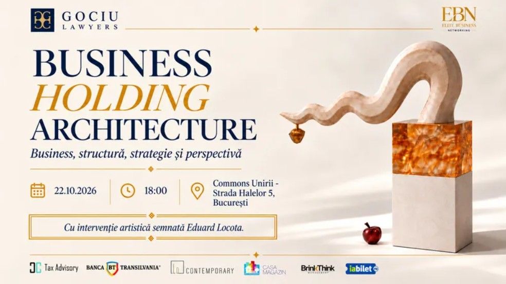 Business Holding Architecture: următoarea oprire – București, 22 octombrie 2026