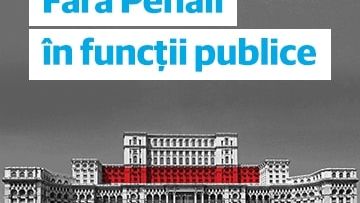 Campania "Fara penali in functii publice" a strans aproape toate semnaturile. Judetele in care nu s-a depasit inca pragul