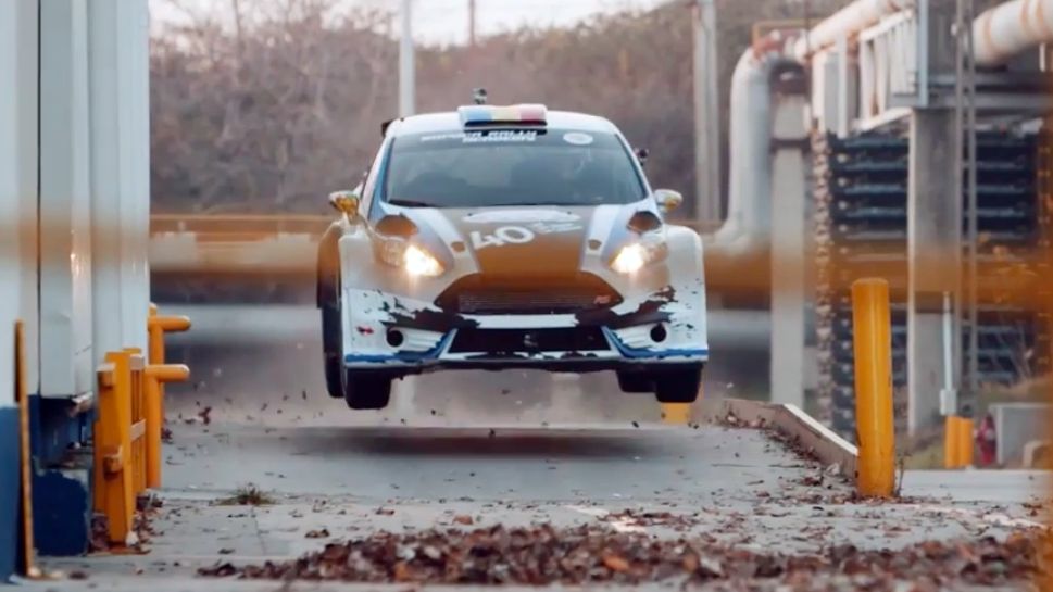 Ford a realizat in incinta fabricii de la Craiova un video Gymkhana