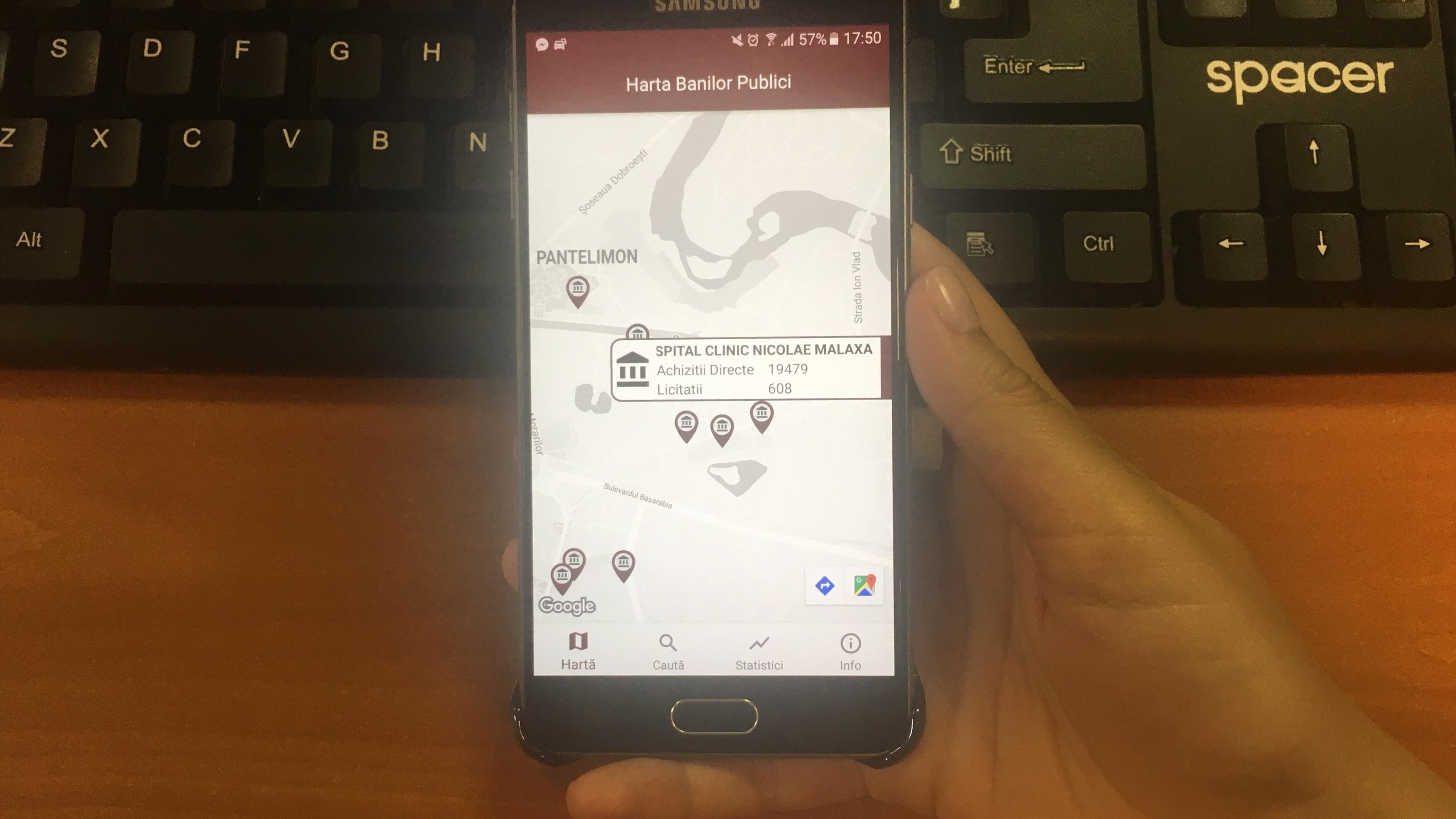 Harta Banilor Publici - aplicatia asociatiei Initiativa Romania care iti arata unde se duce bugetul Romaniei