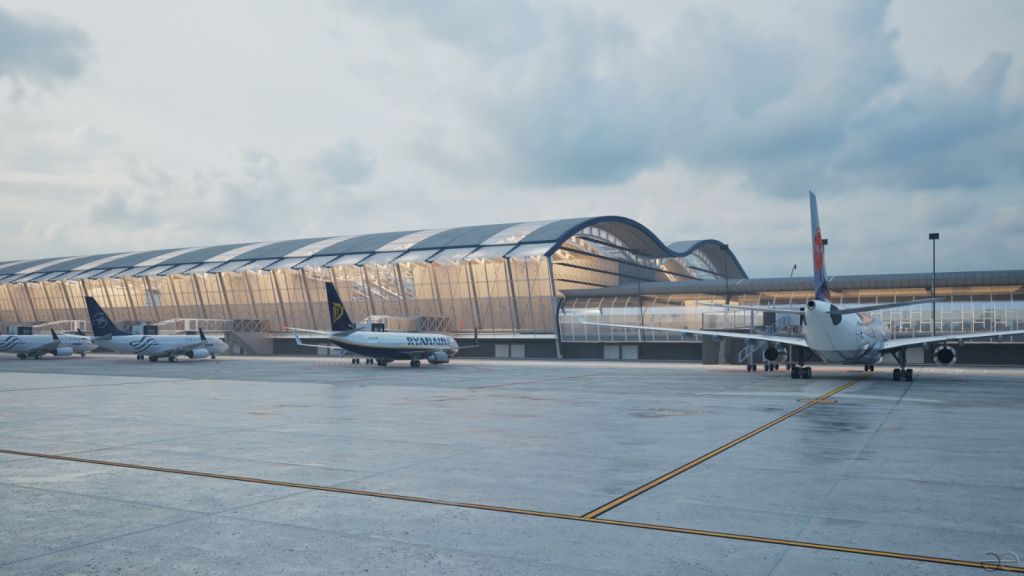 GALERIE FOTO | Proiectul noului terminal al aeroportului din Otopeni, scos la licitație - Imagine 2