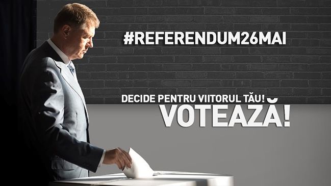 Presedintele Klaus Iohannis da startul campaniei pentru referendum, pe Facebook: "Decide pentru viitorul tau! Voteaza!"