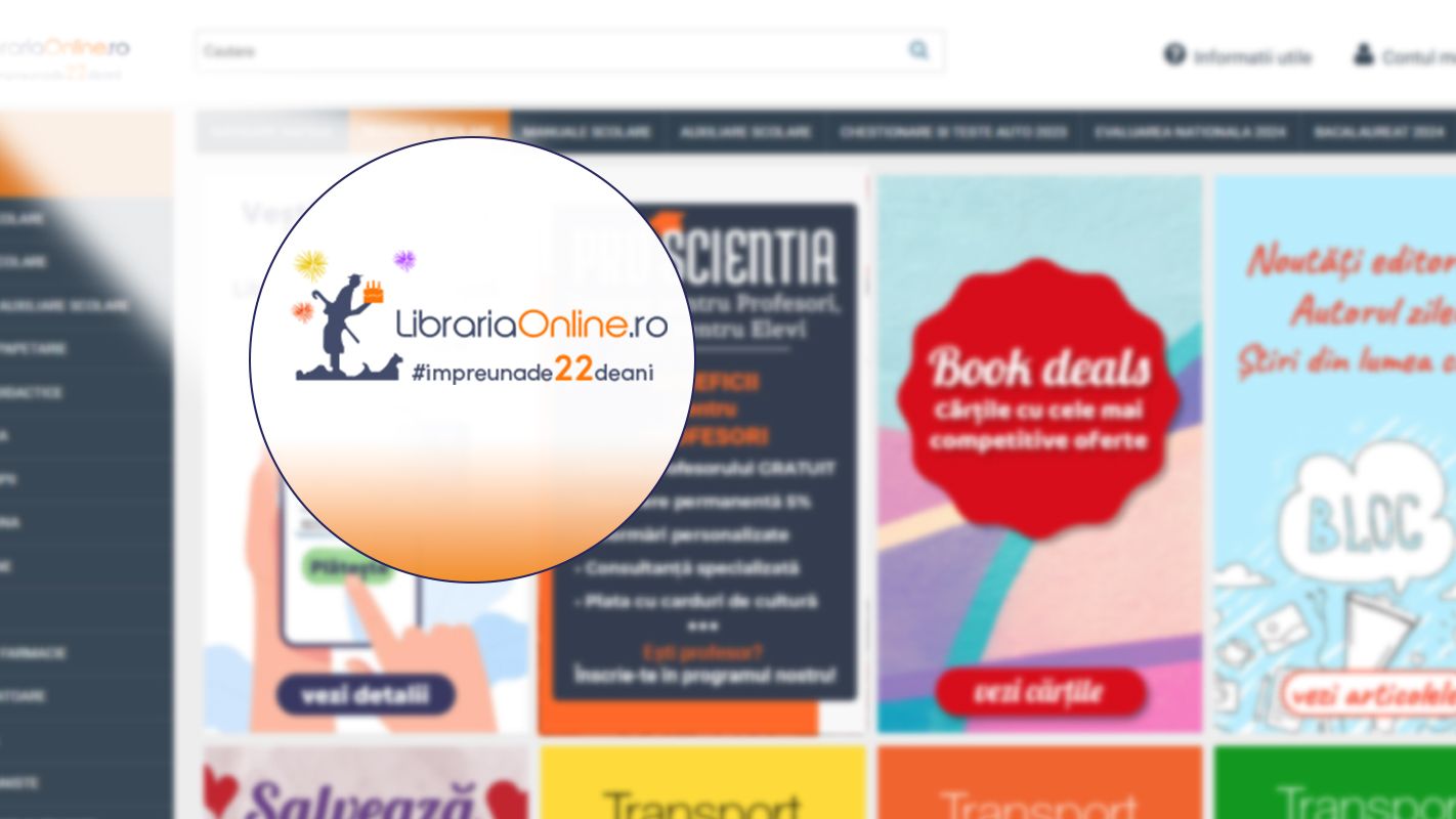 LibrariaOnline.ro celebrează 22 de ani de avangardă și succes în e-commerce-ul românesc!