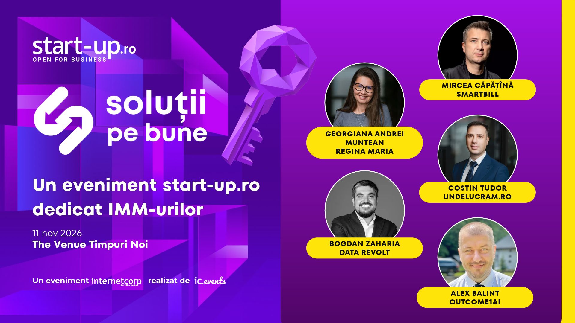 Cum investești astăzi în online ca IMM? Răspunsul la Soluții pe Bune pe 11 noiembrie în București