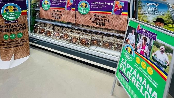Înainte de Paște, Auchan mizează pe produse autohtone prin "Săptămâna filierelor de producători locali"