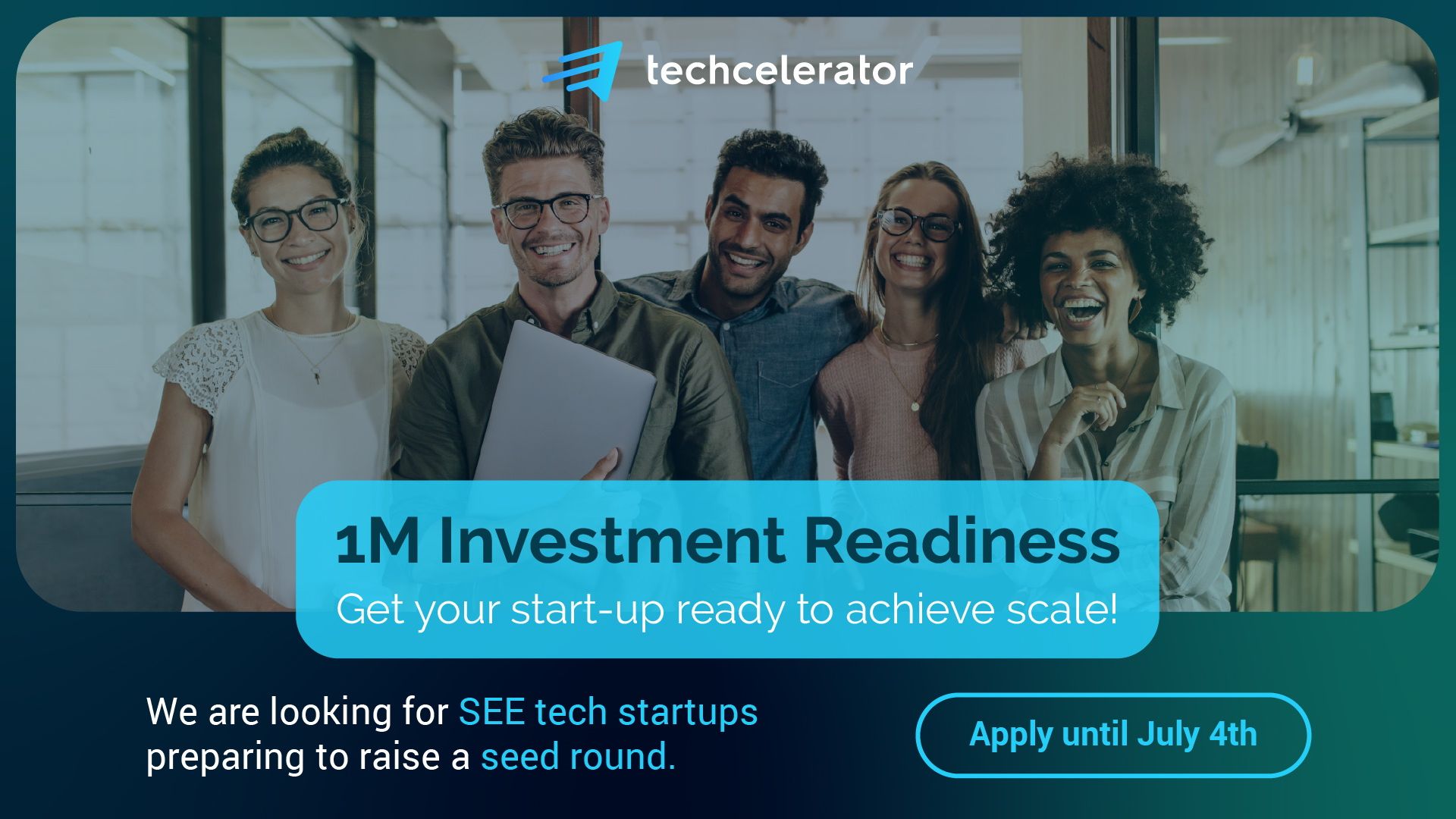 Techcelerator lansează "1M Investment Readiness Program", un program dedicat startup-urilor high-tech care vor să atragă investiții seed de până la 1 milion de euro