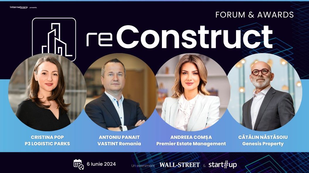 reConstruct Forum & Gala 2024 - Evenimentul în care aflăm starea pieței imobiliare și care sunt campionii industriei