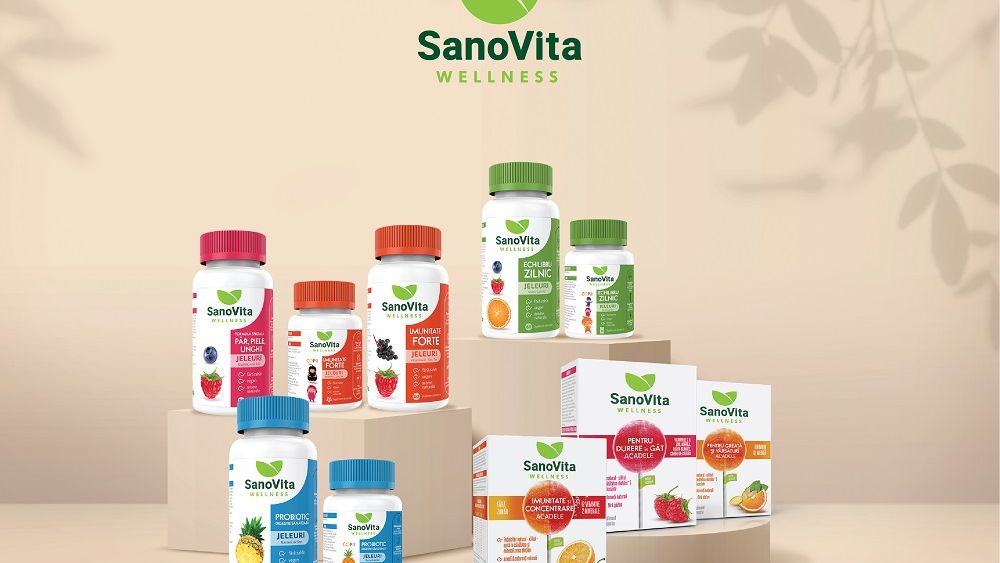 SanoVita a lansat suplimentele alimentare sub formă de jeleuri și acadele