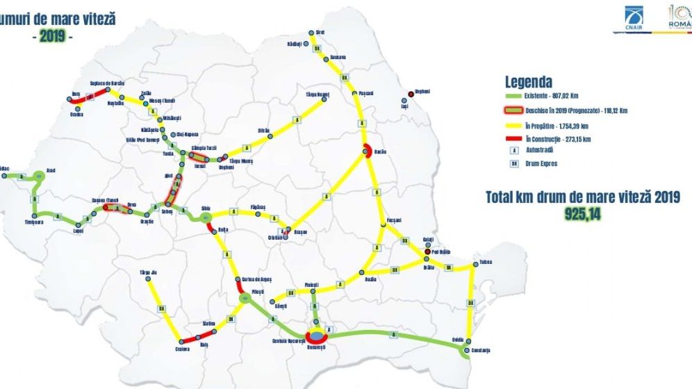Asociatia Pro Infrastructura contrazice CNAIR: In 2019 vor fi inaugurati doar 43 de kilometri de autostrada