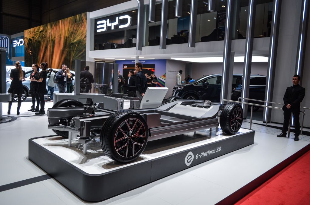 Una dintre platformele de EV-uri propusă de BYD